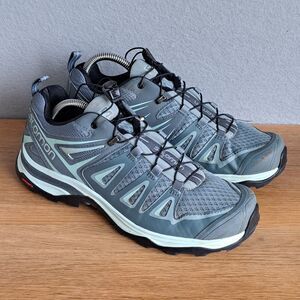 Salomon Women’s X Ultra Pioneer Gray Hiking Shoes Size 8 / 40 Trail Sneakers